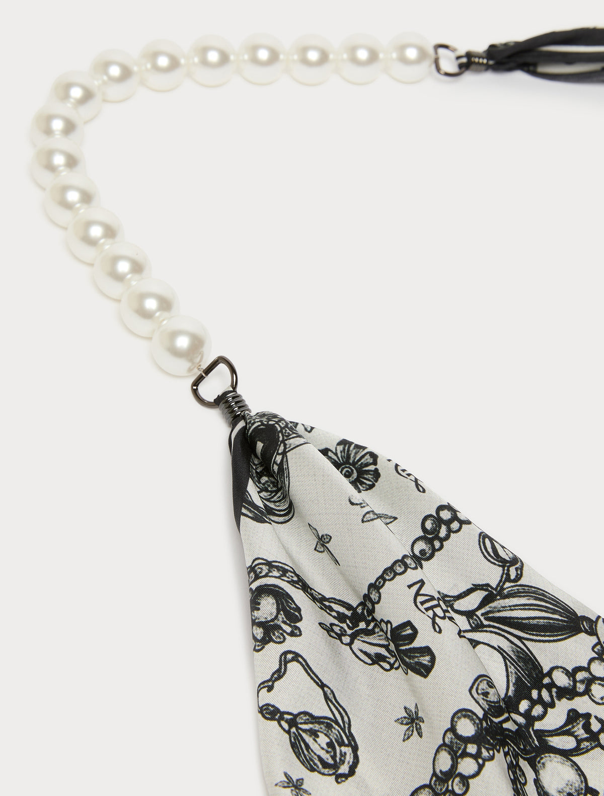 Marina Rinaldi choker, earrings and printed scarf for woman