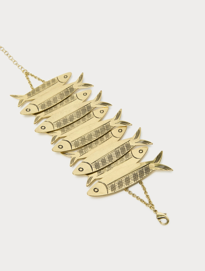 marina rinaldi Metal fish bracelet