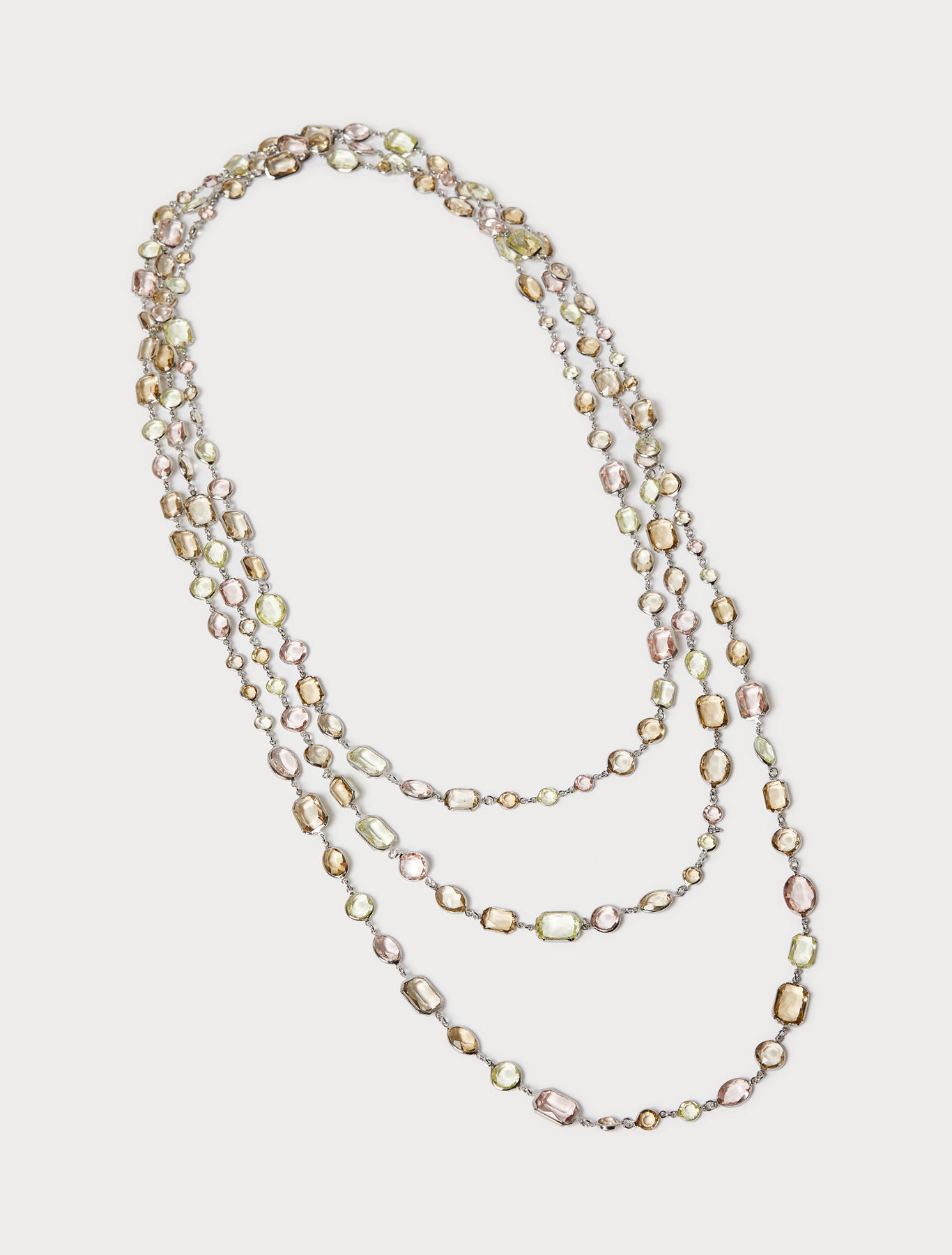 Crystal-adorned necklace
