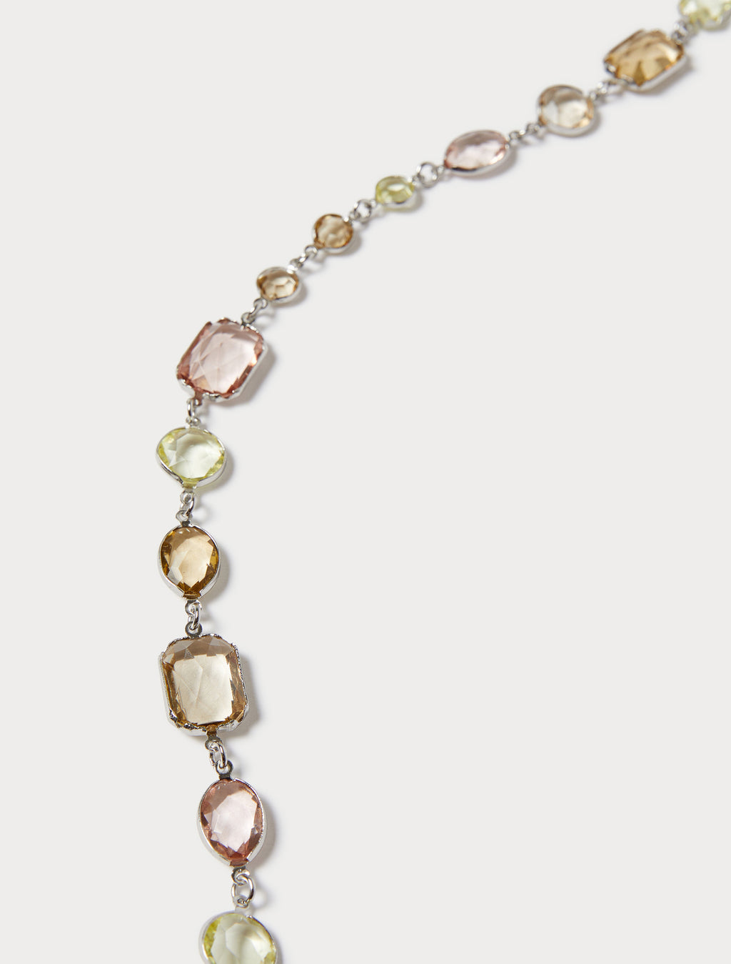 Crystal-adorned necklace