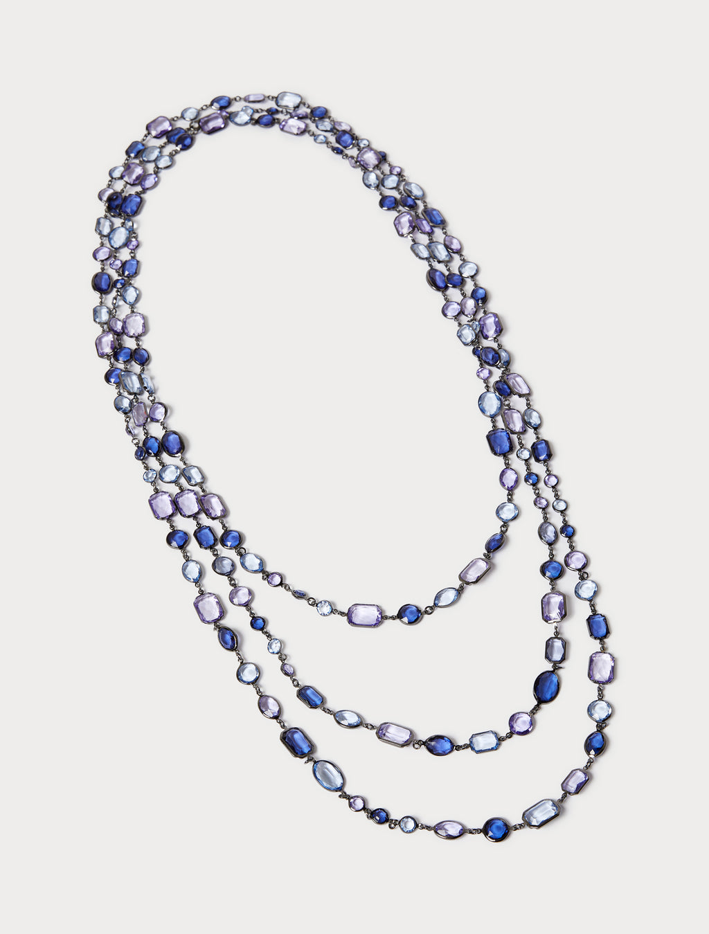 Crystal-adorned necklace