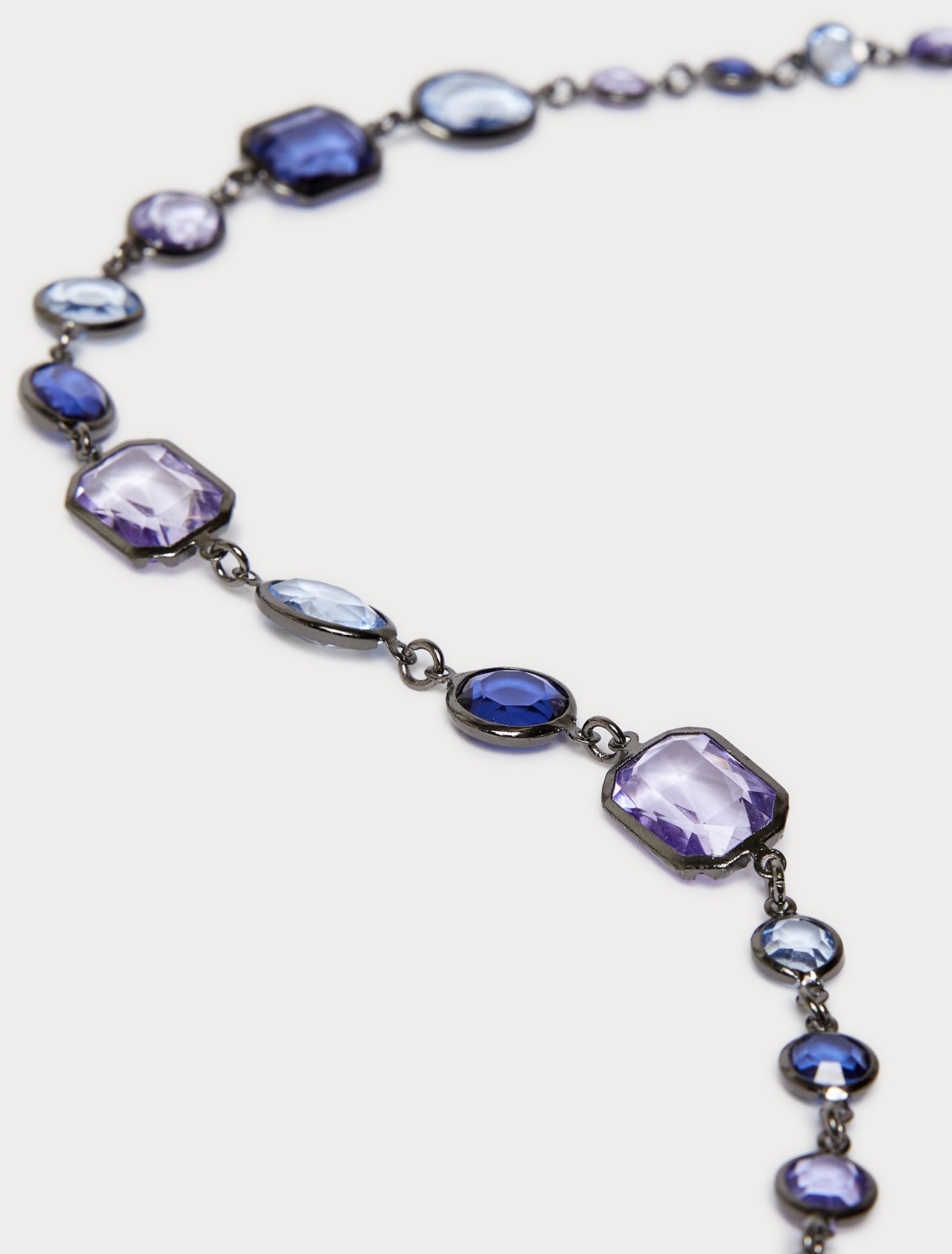Crystal-adorned necklace