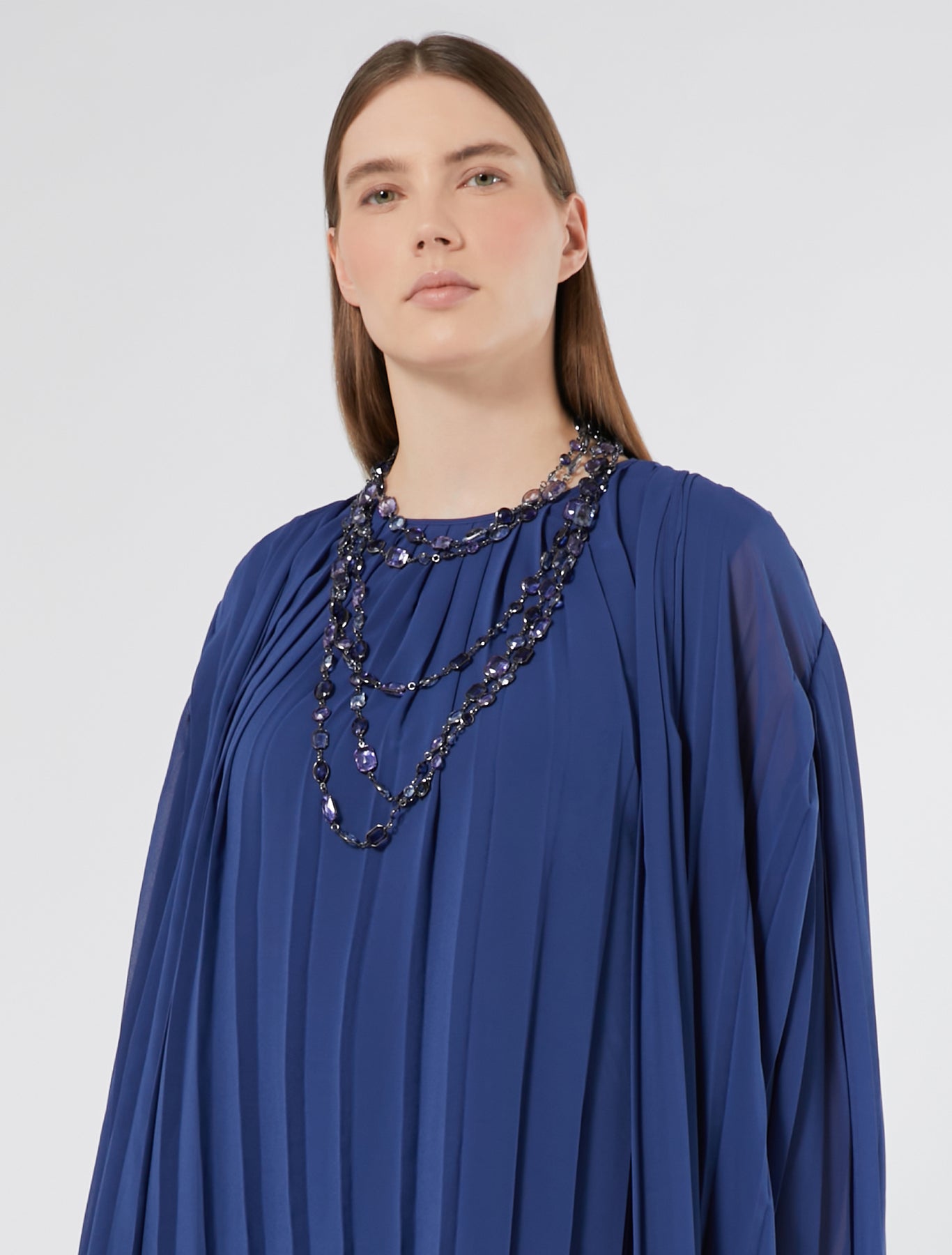 Crystal-adorned necklace