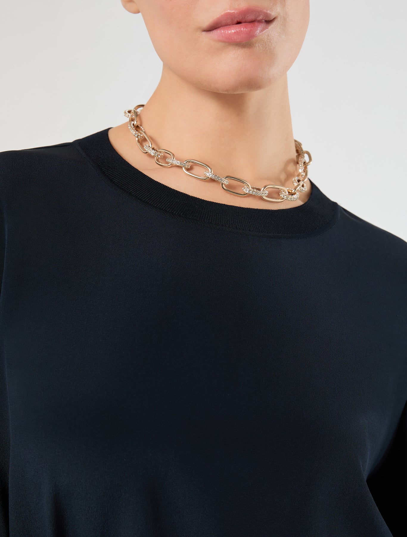 Marina Rinaldi pavé rhinestone choker for woman