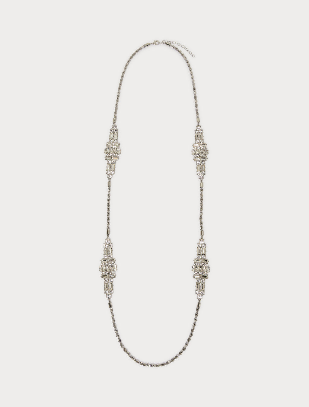 Marina Rinaldi rhinestone-adorned torchon necklace for woman