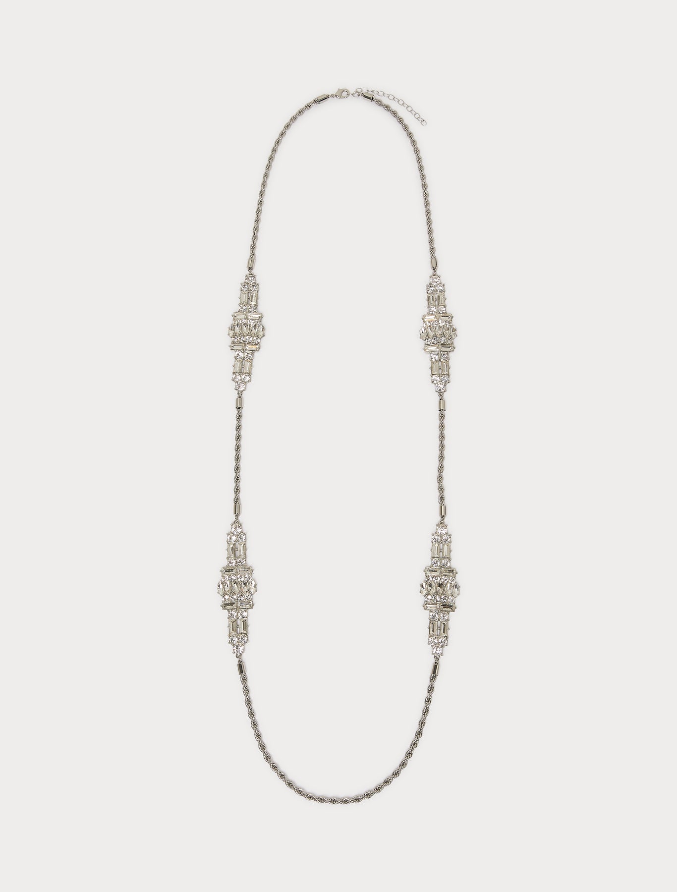 Marina Rinaldi rhinestone-adorned torchon necklace for woman