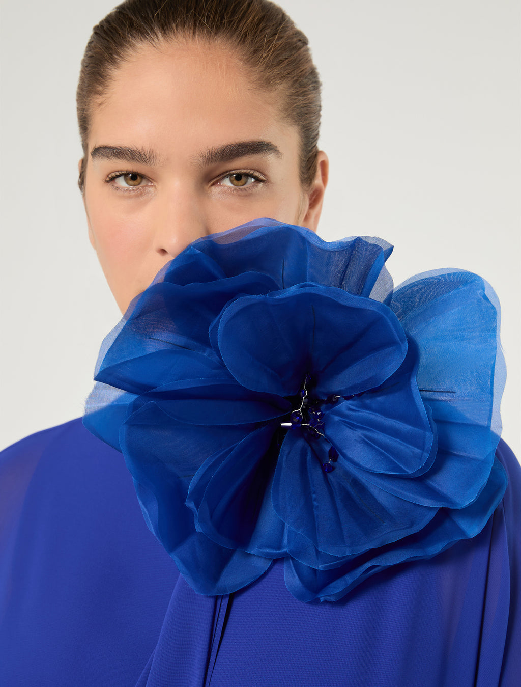 Marina Rinaldi silk organza brooch for woman