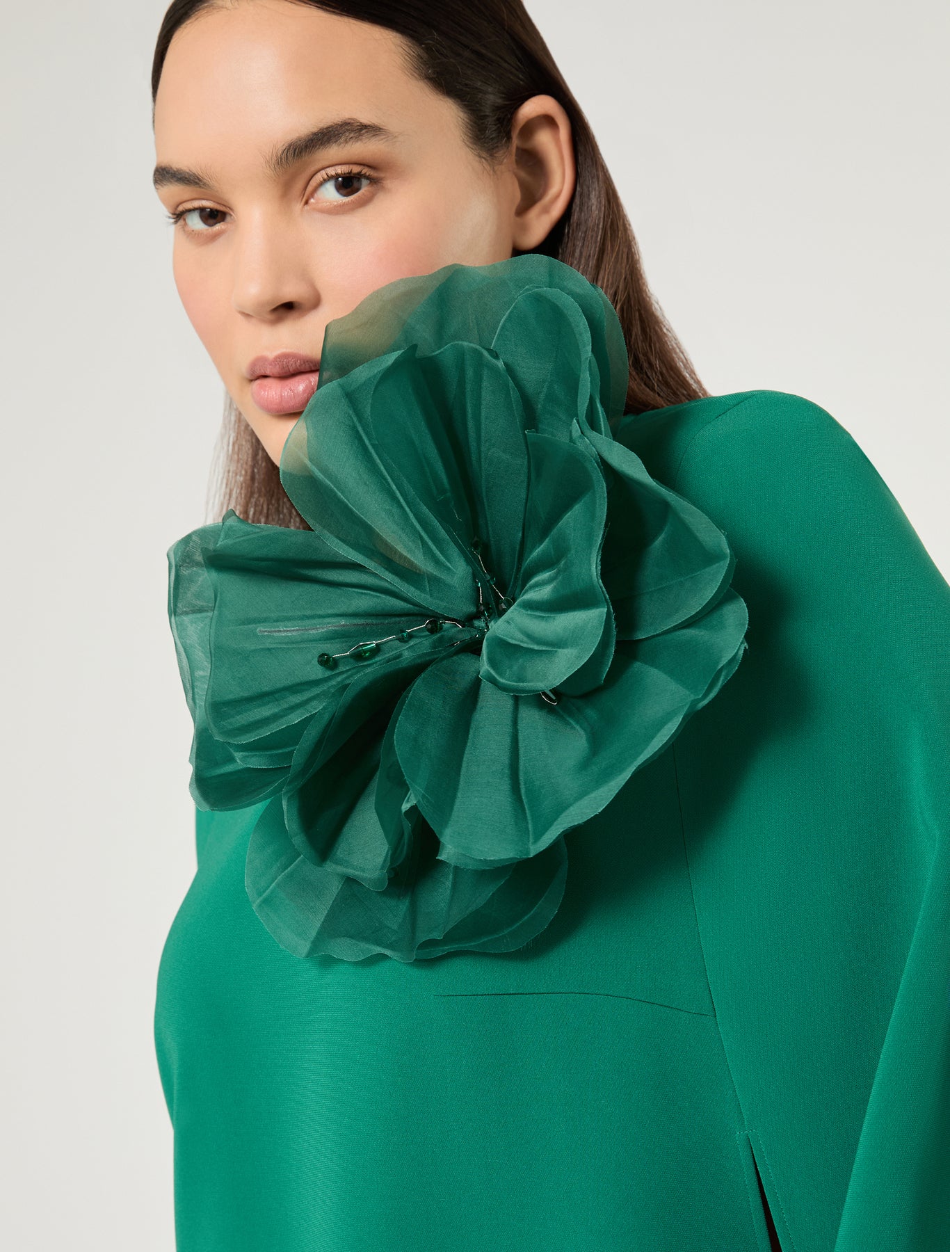 Marina Rinaldi silk organza brooch for woman