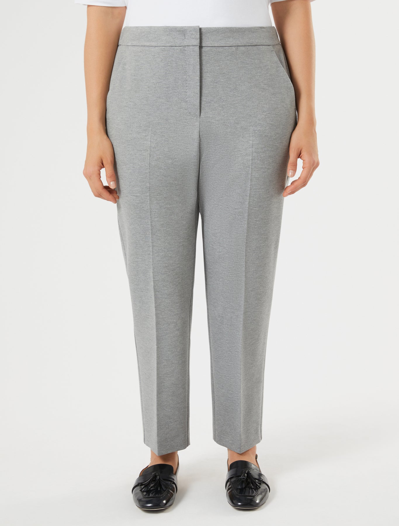 marina rinaldi jersey trousers for woman