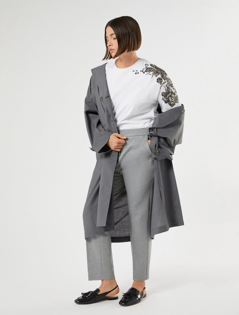 marina rinaldi jersey trousers for woman