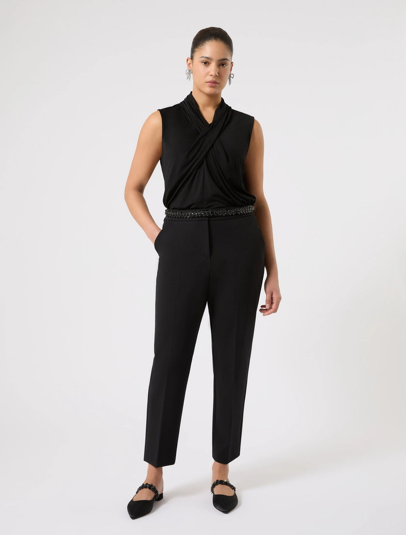 marina rinaldi jersey trousers for woman