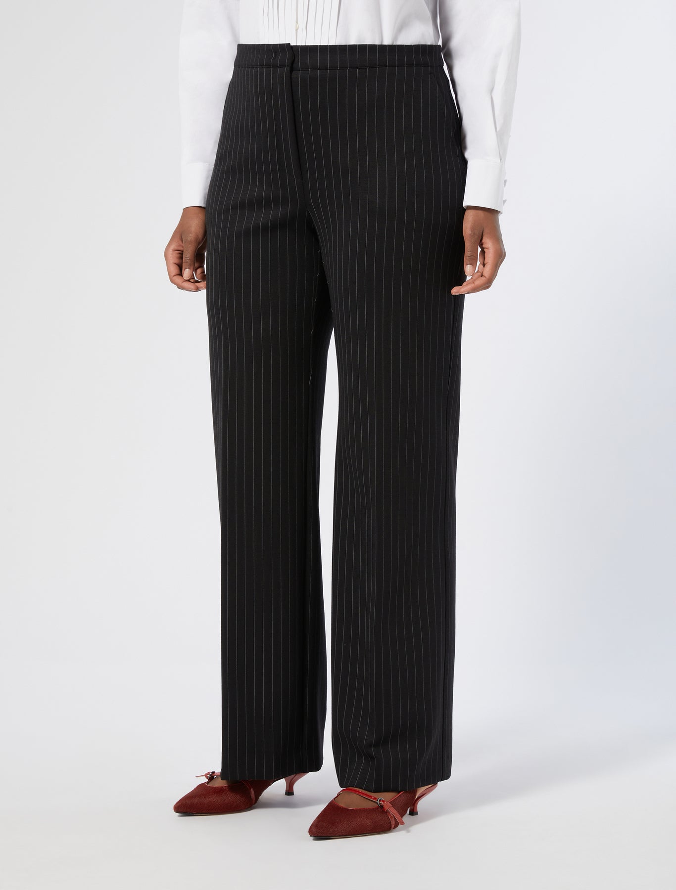 Jacquard jersey trousers