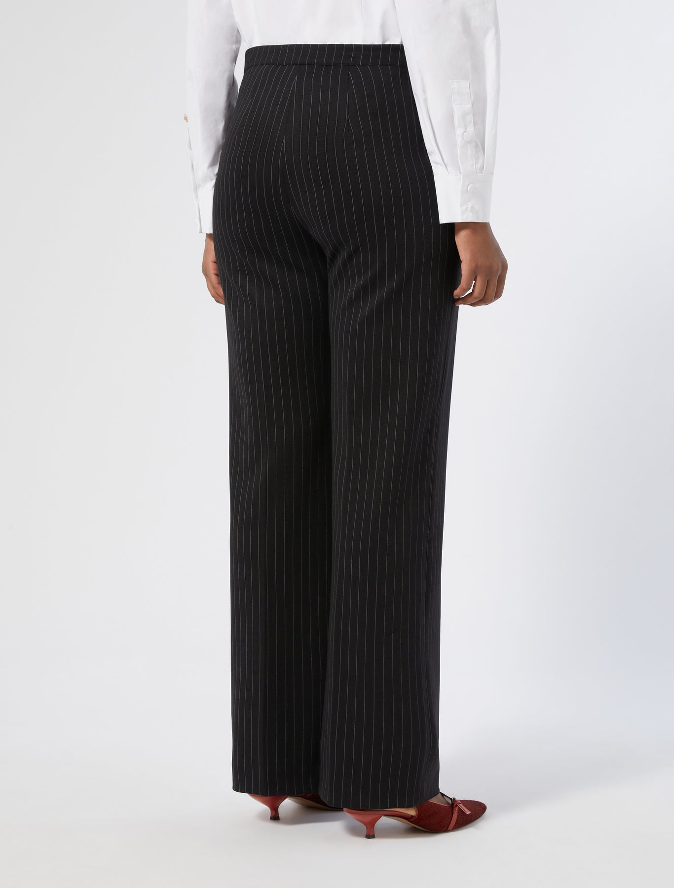 Jacquard jersey trousers