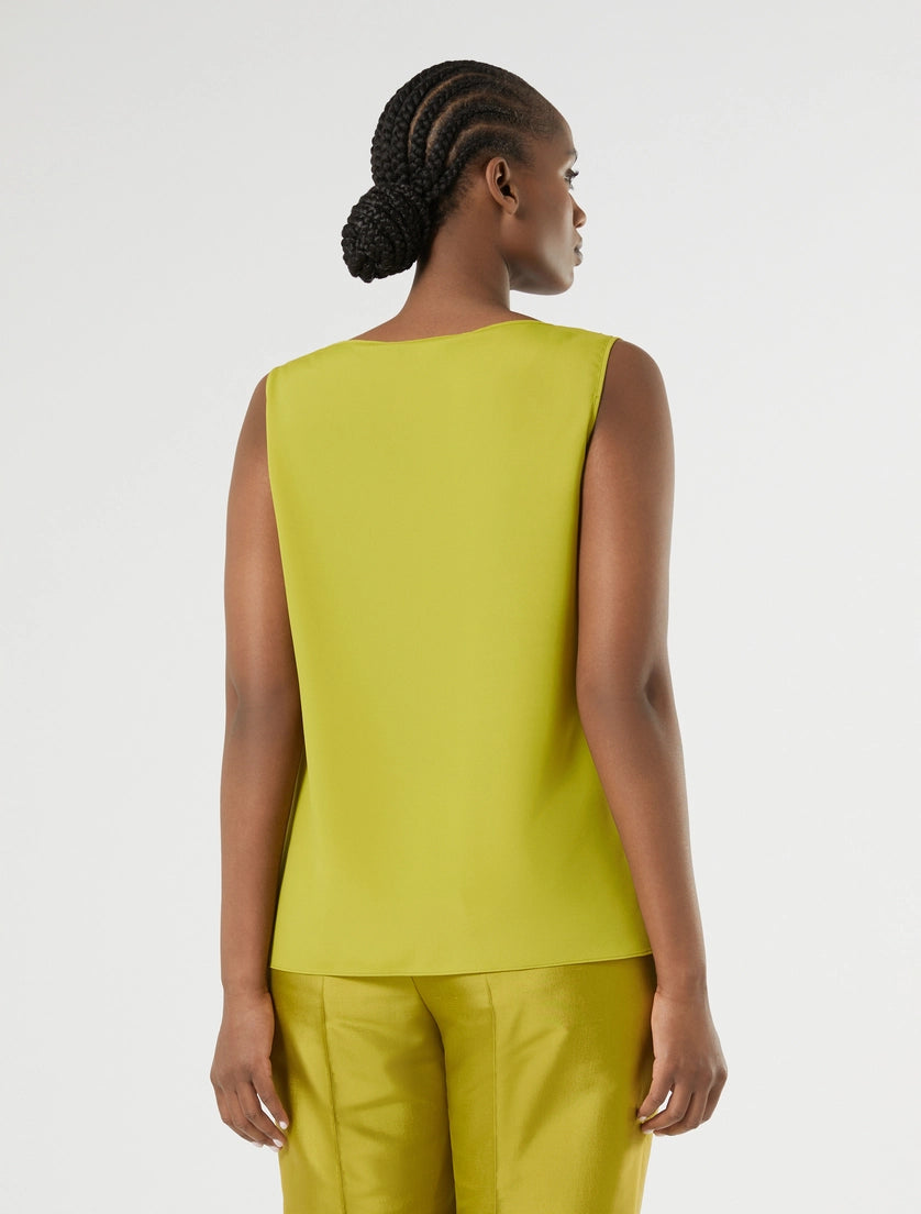 marina rinaldi rhinestone-adorned crêpe de chine top for woman