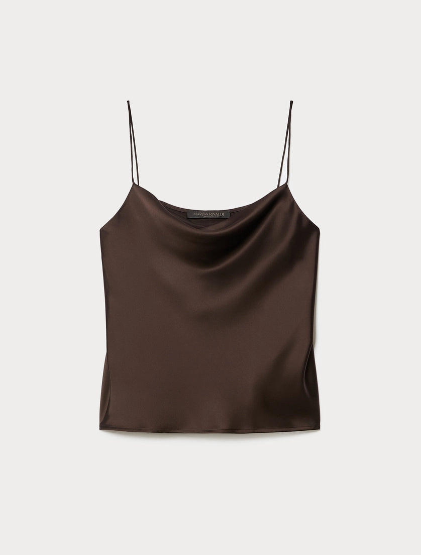 marina rinaldi satin top for woman