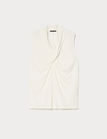 marina rinaldi draped interlock jersey t-shirt for woman