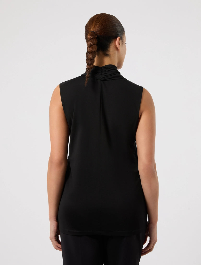 marina rinaldi draped interlock jersey t-shirt for woman