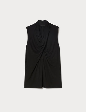 marina rinaldi draped interlock jersey t-shirt for woman