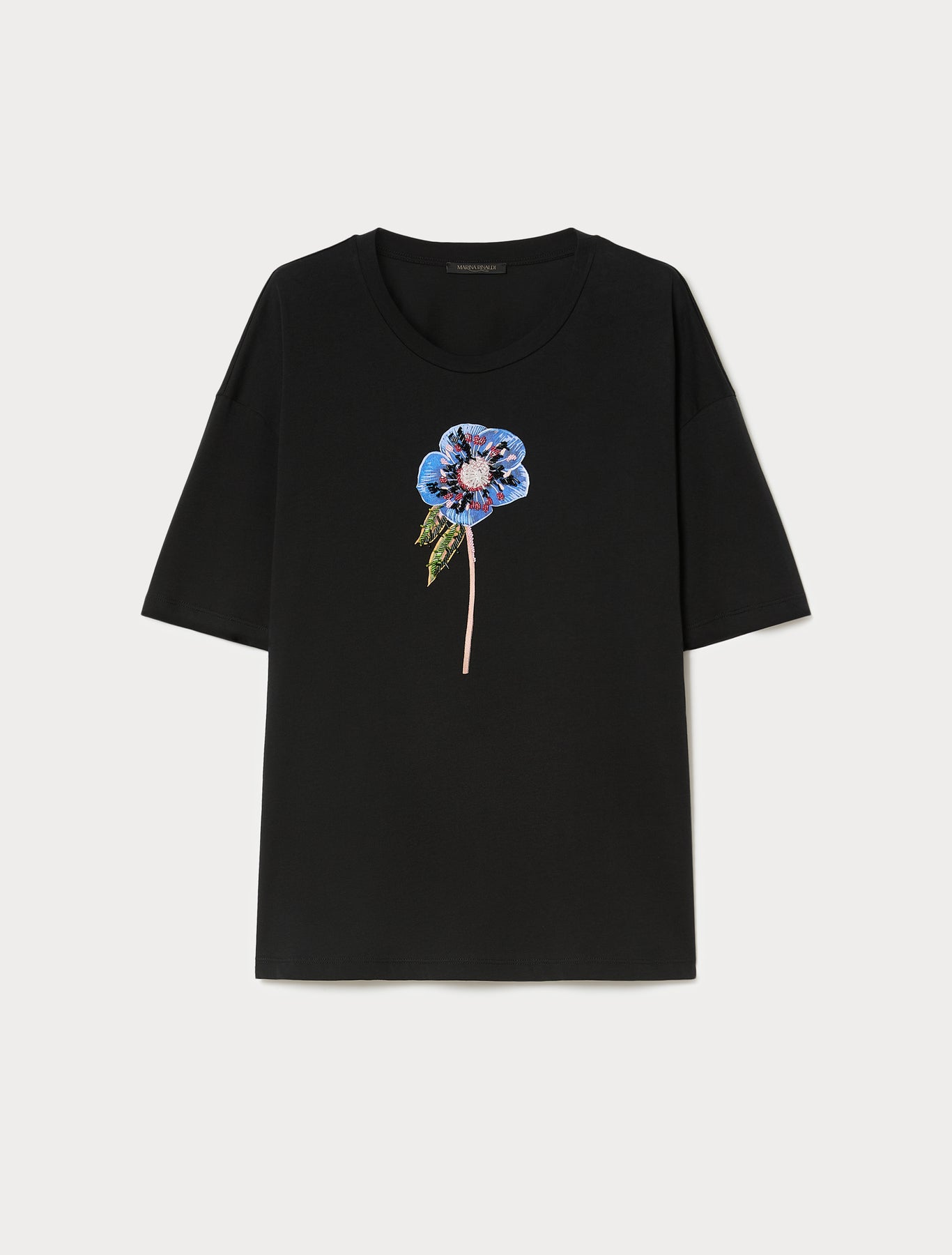 marina rinaldi jersey print t-shirt for woman