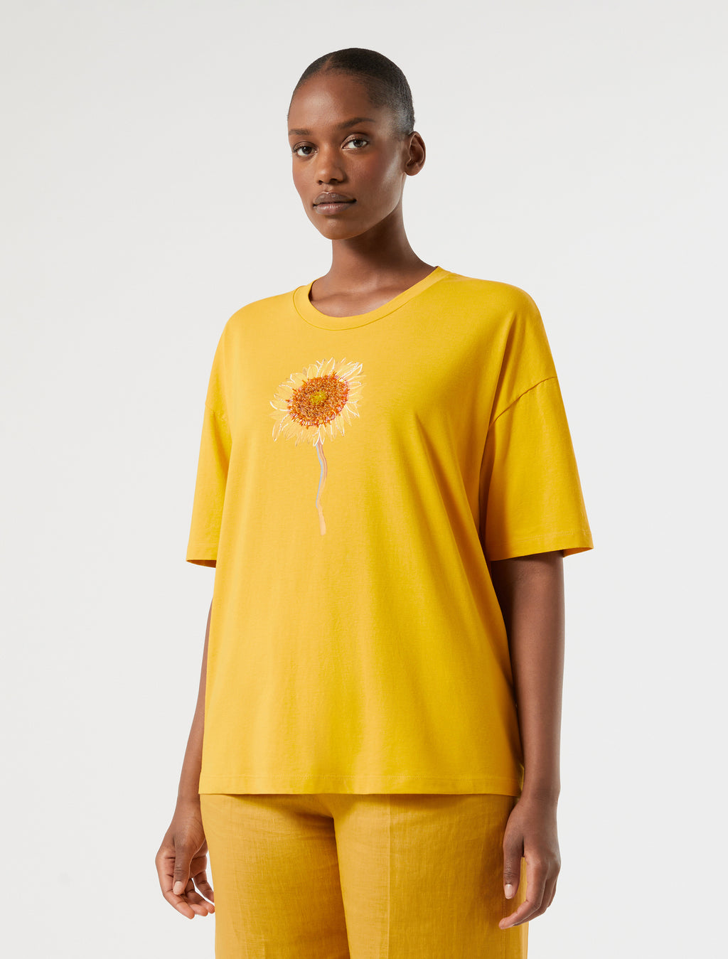 marina rinaldi jersey print t-shirt for woman