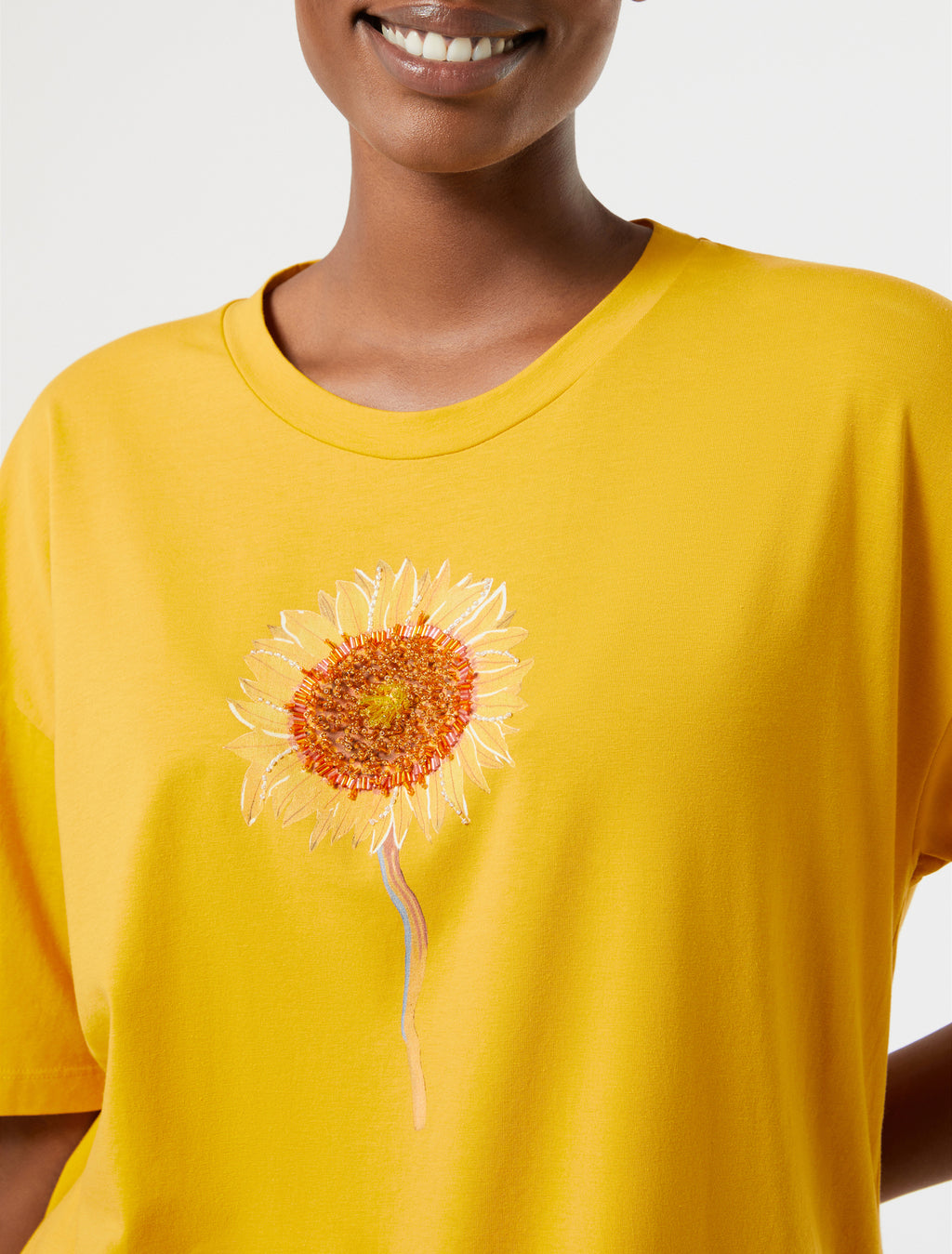 marina rinaldi jersey print t-shirt for woman