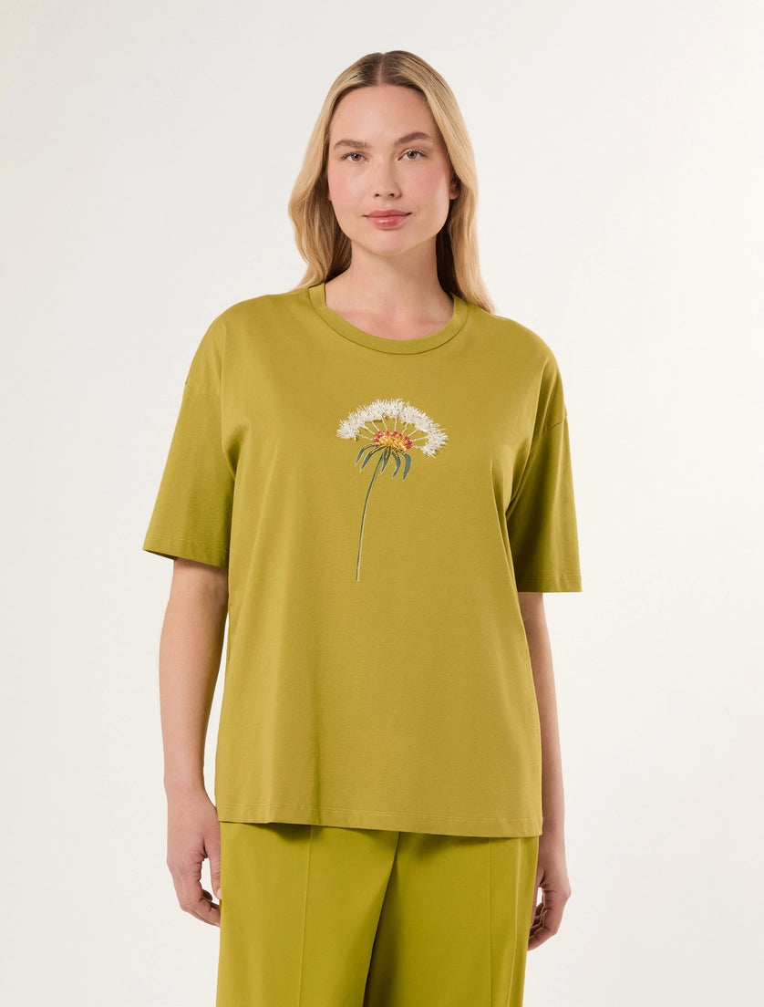 marina rinaldi Jersey print T-shirt