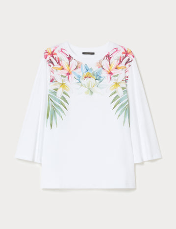 marina rinaldi jersey print t-shirt for woman