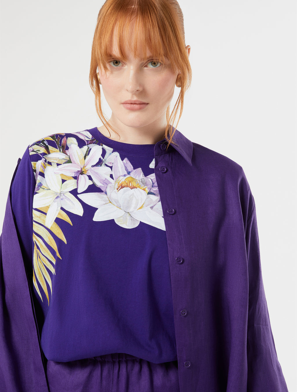 marina rinaldi jersey print t-shirt for woman