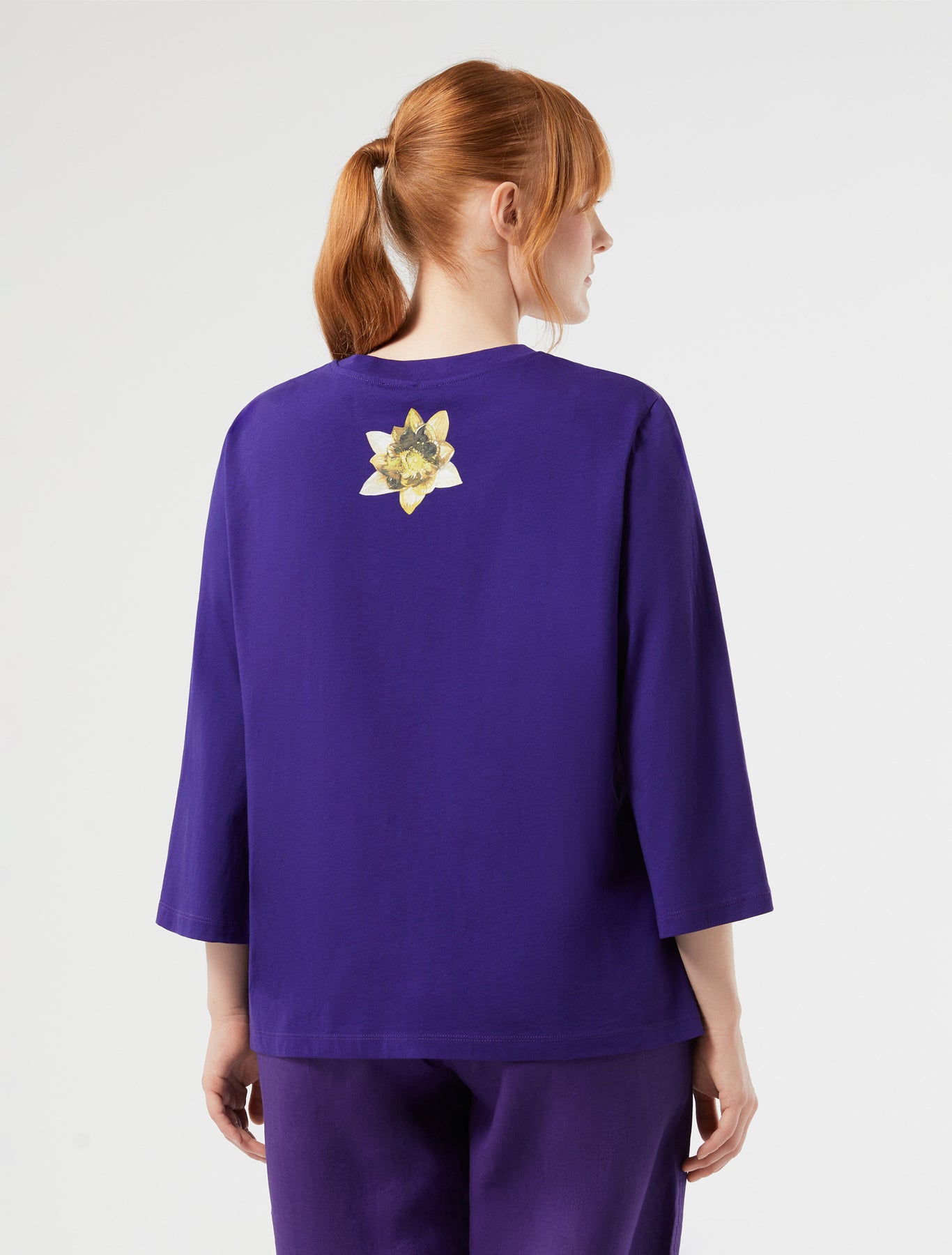 marina rinaldi jersey print t-shirt for woman