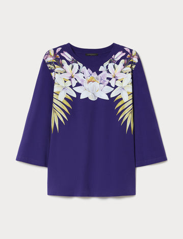 marina rinaldi jersey print t-shirt for woman