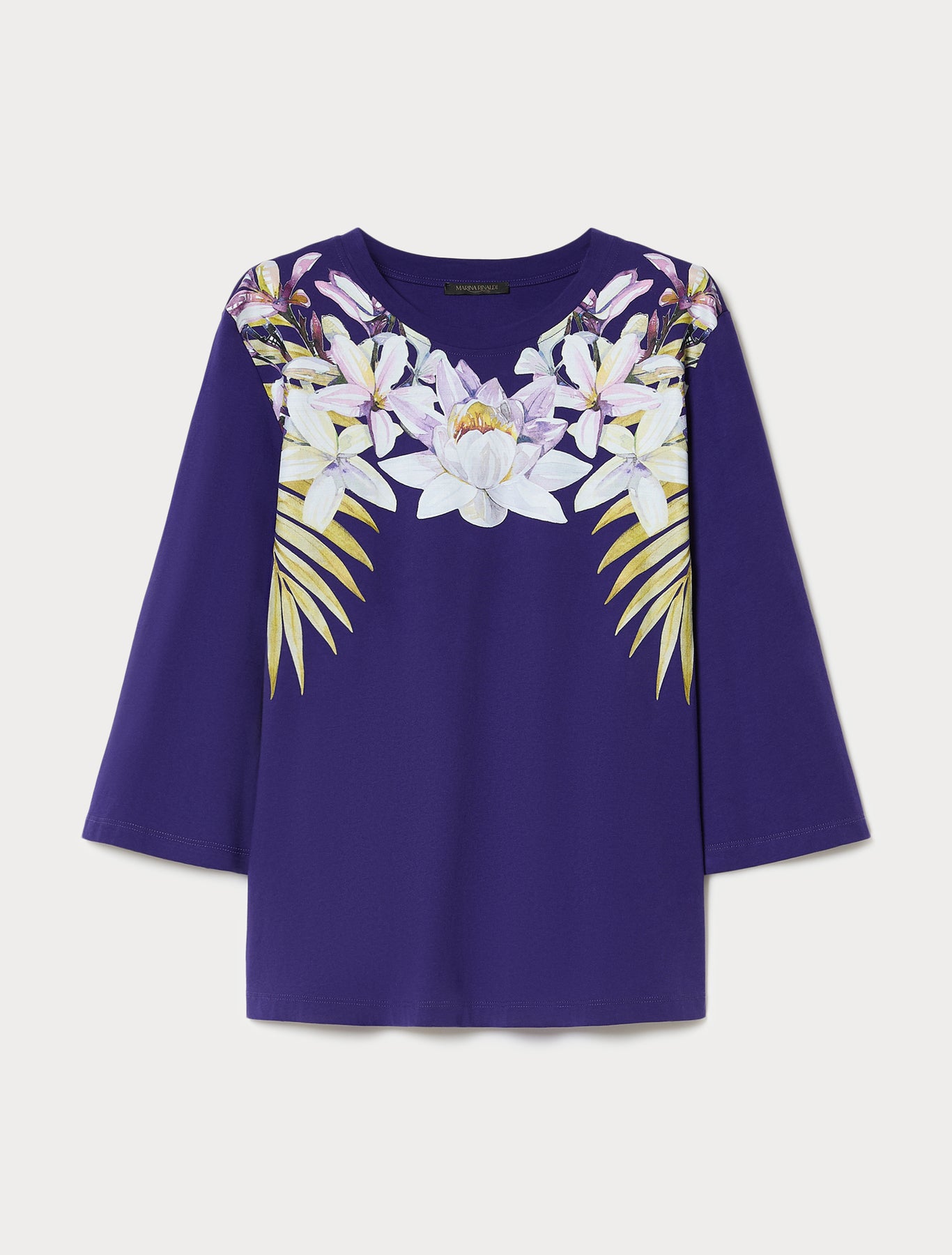 marina rinaldi jersey print t-shirt for woman