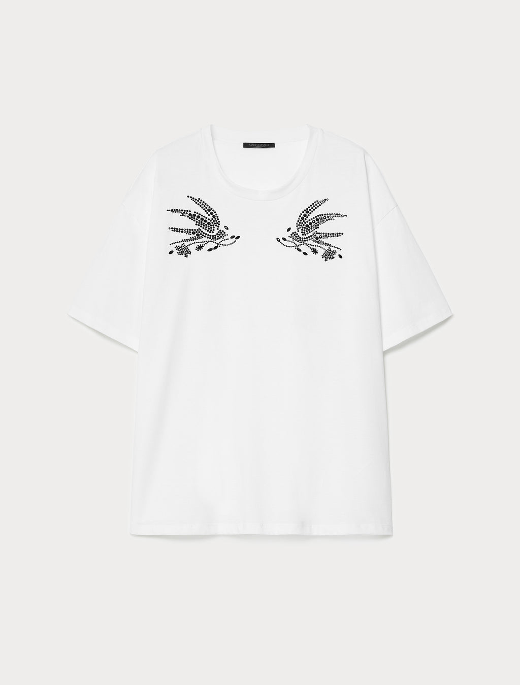 marina rinaldi embroidered jersey t-shirt for woman