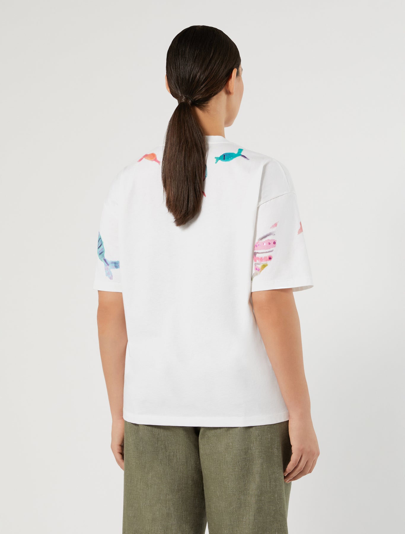 marina rinaldi cotton jersey t-shirt for woman