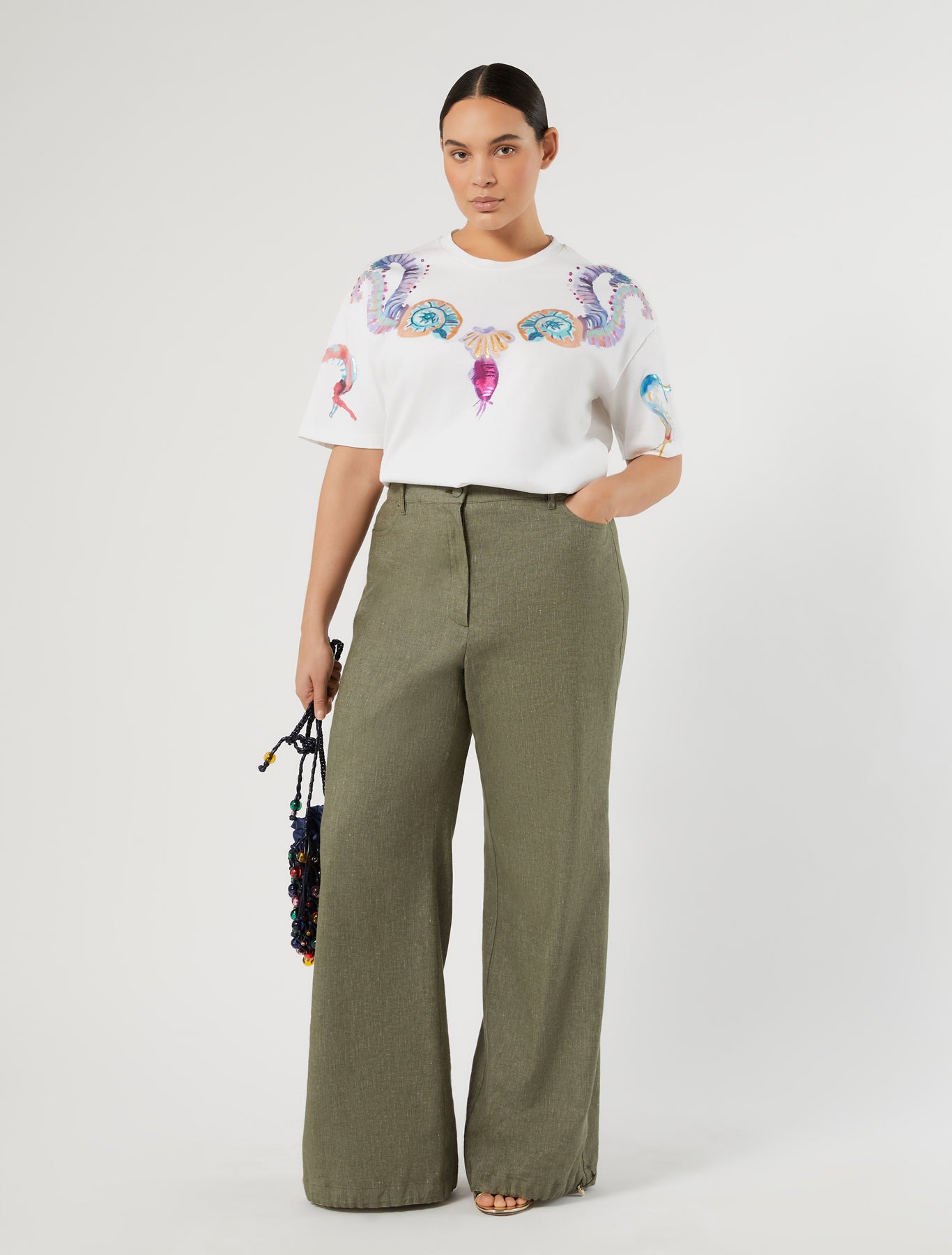 Marina Rinaldi cotton jersey t-shirt for woman