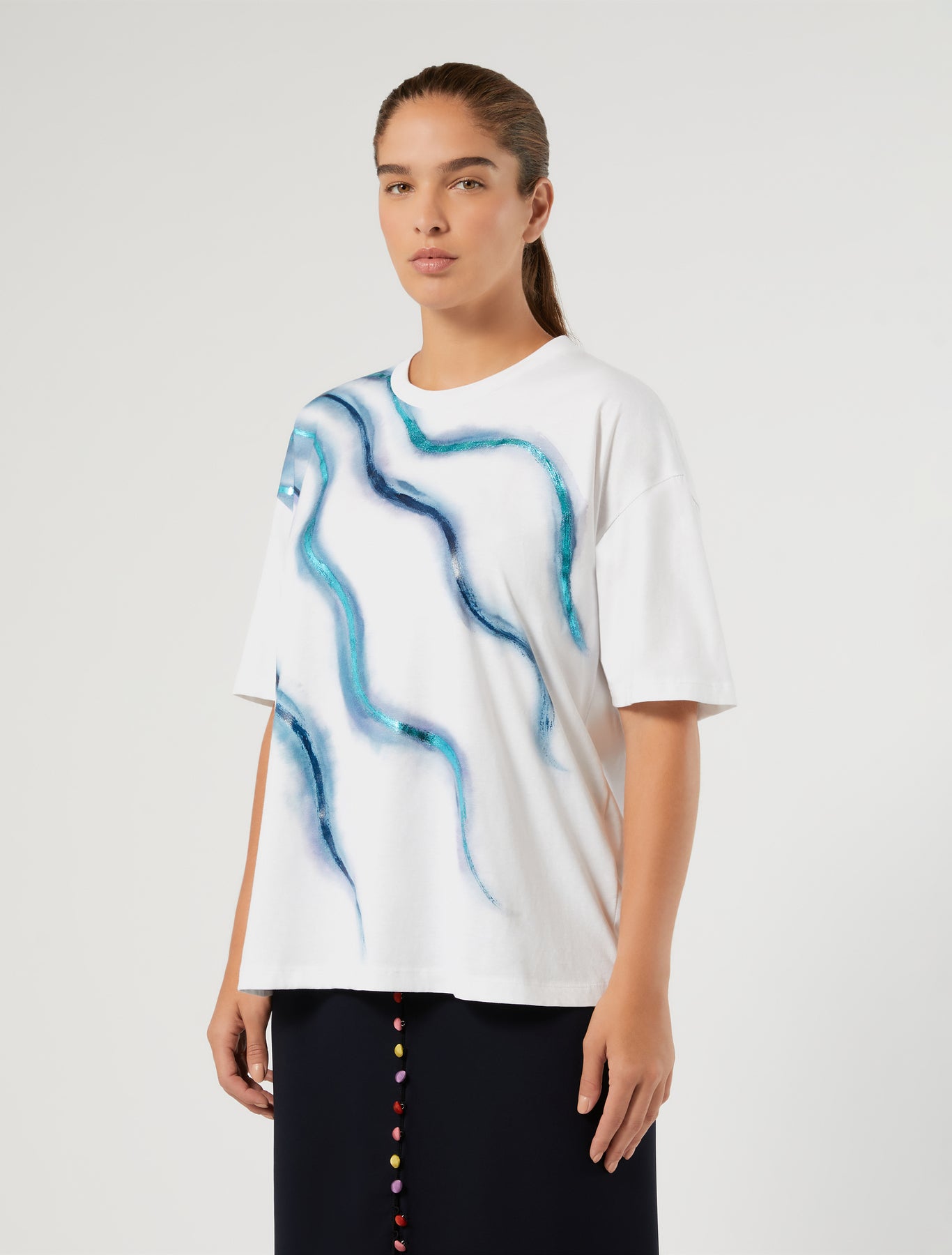 marina rinaldi cotton jersey t-shirt for woman