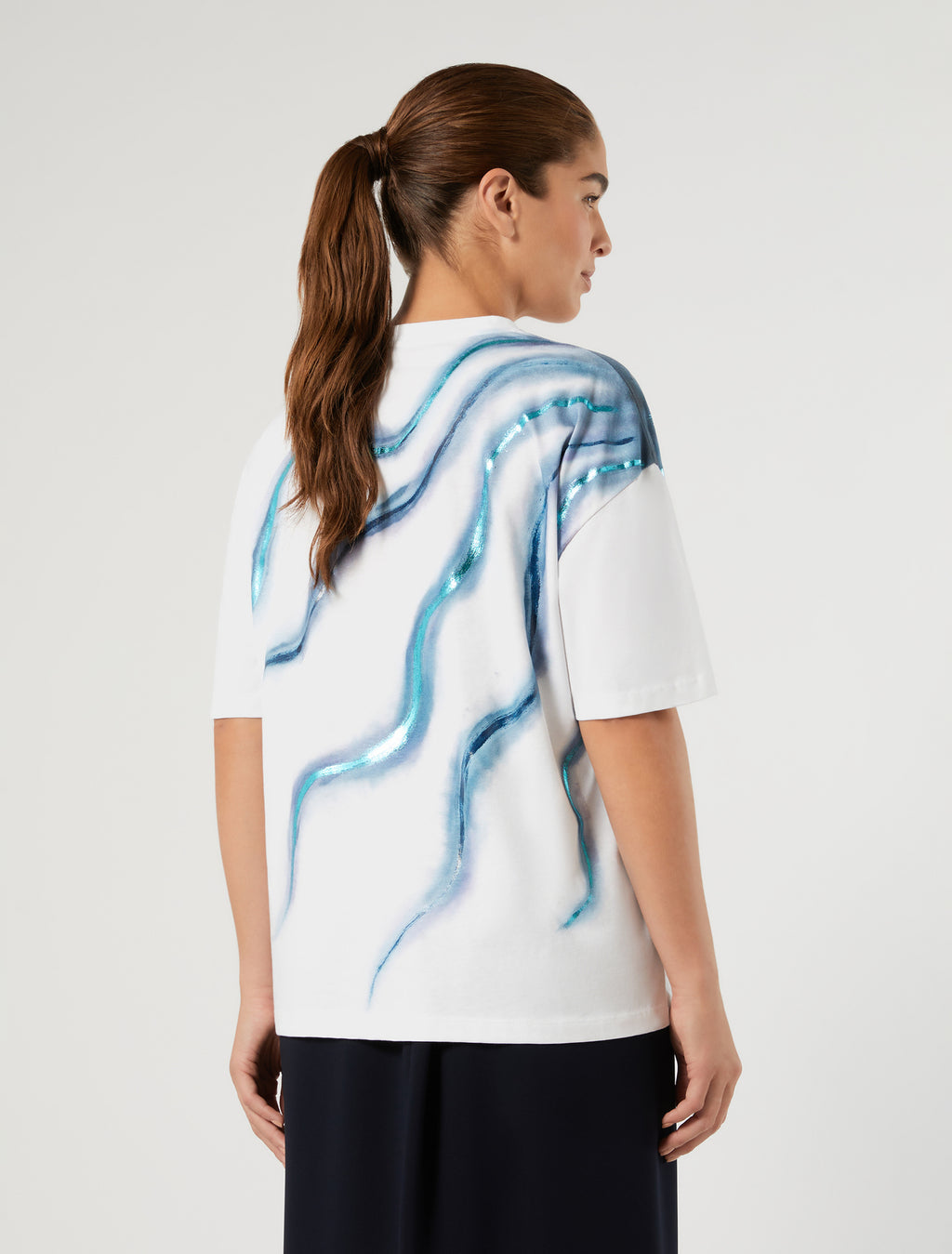 marina rinaldi cotton jersey t-shirt for woman