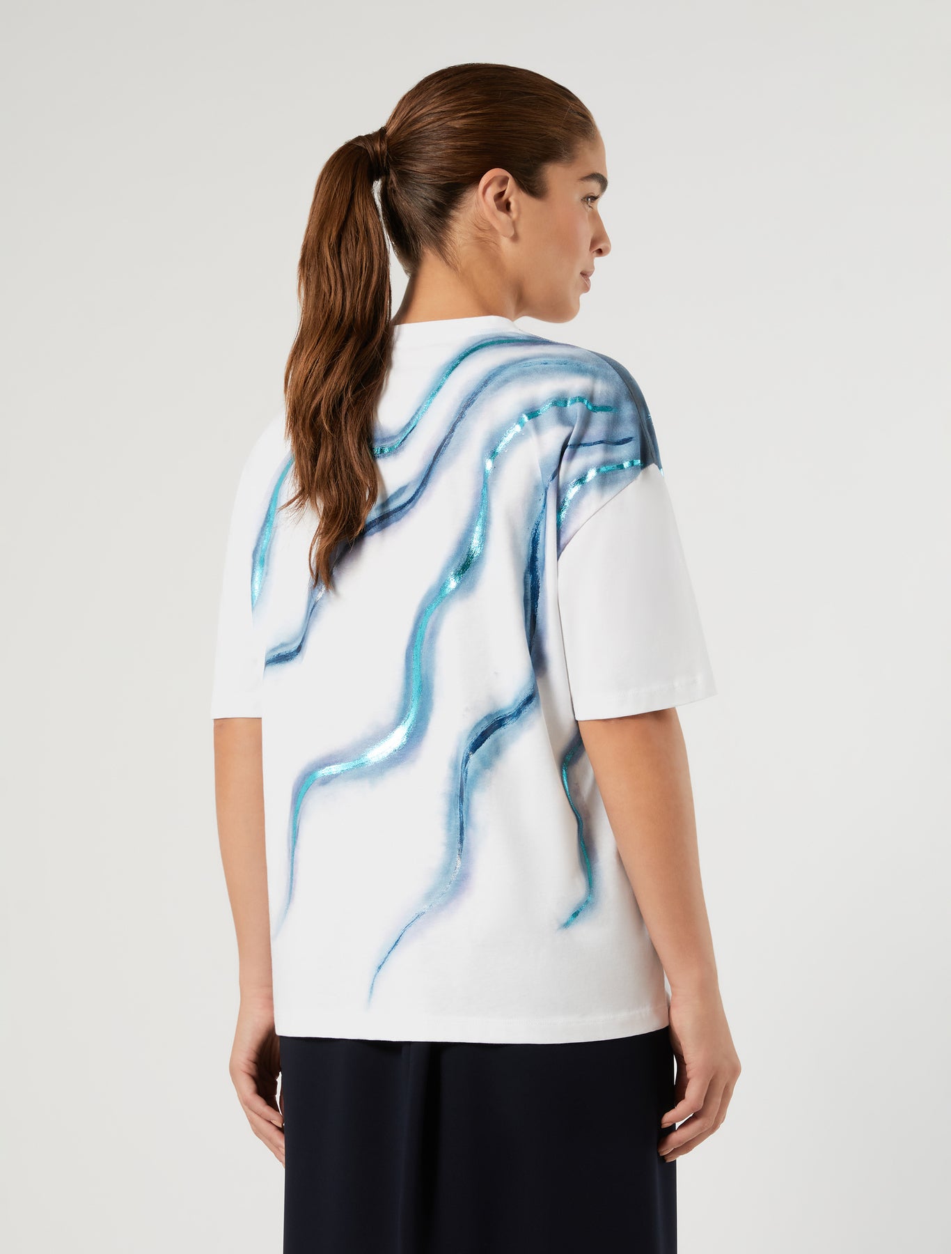 marina rinaldi cotton jersey t-shirt for woman