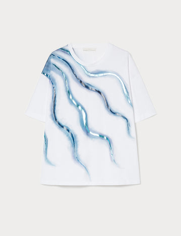 marina rinaldi cotton jersey t-shirt for woman