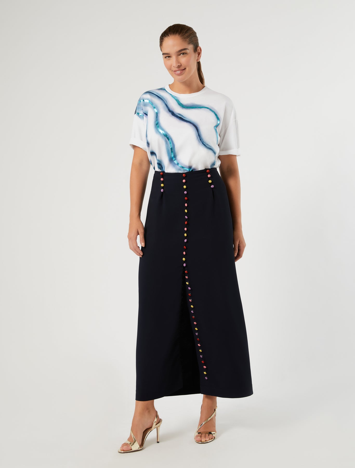 Marina Rinaldi cotton jersey t-shirt for woman