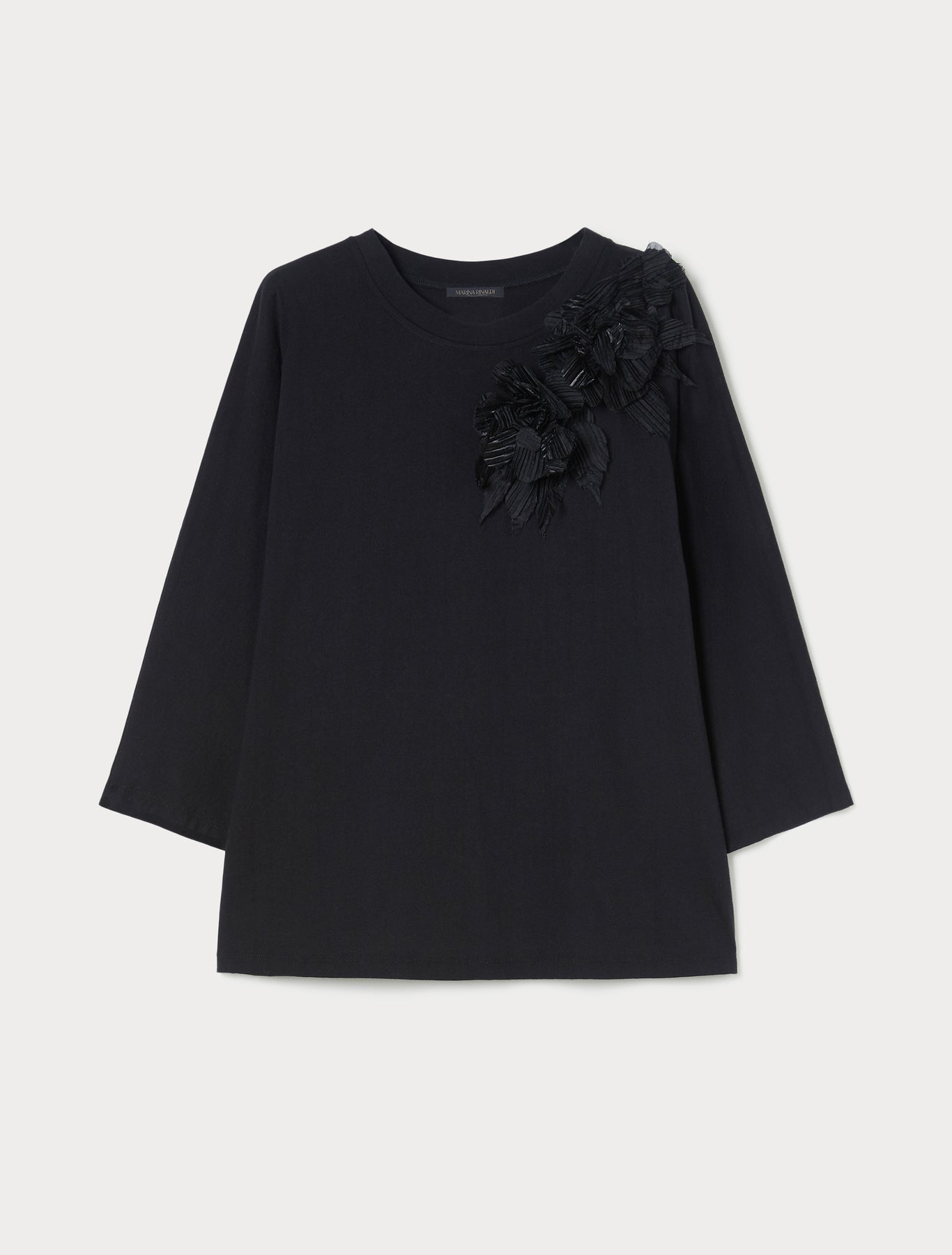 Embroidered jersey T-shirt