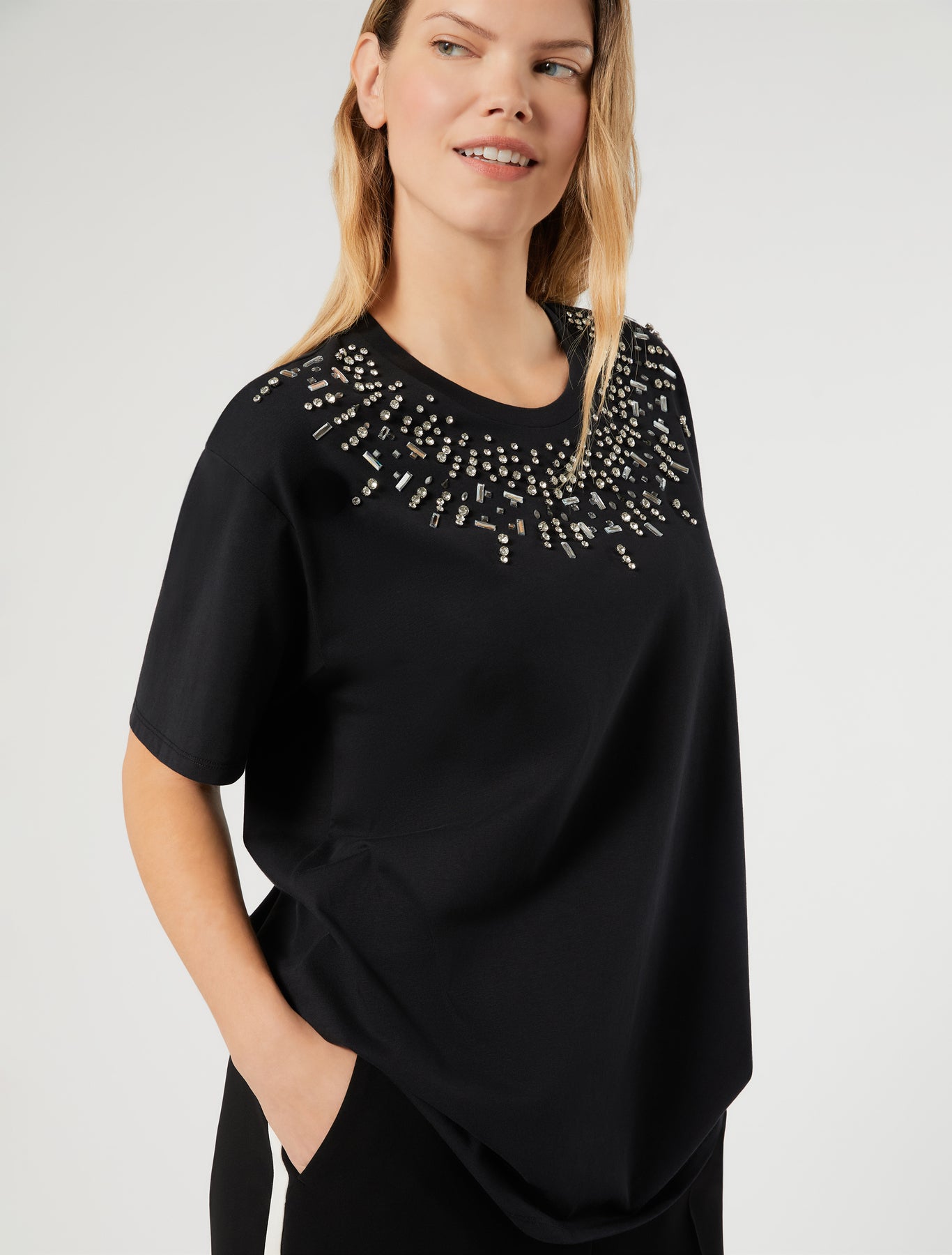 Marina Rinaldi cotton jersey t-shirt for woman