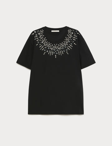Marina Rinaldi cotton jersey t-shirt for woman