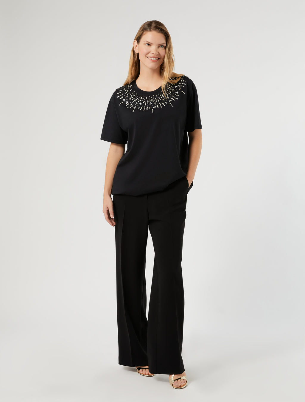 Marina Rinaldi cotton jersey t-shirt for woman