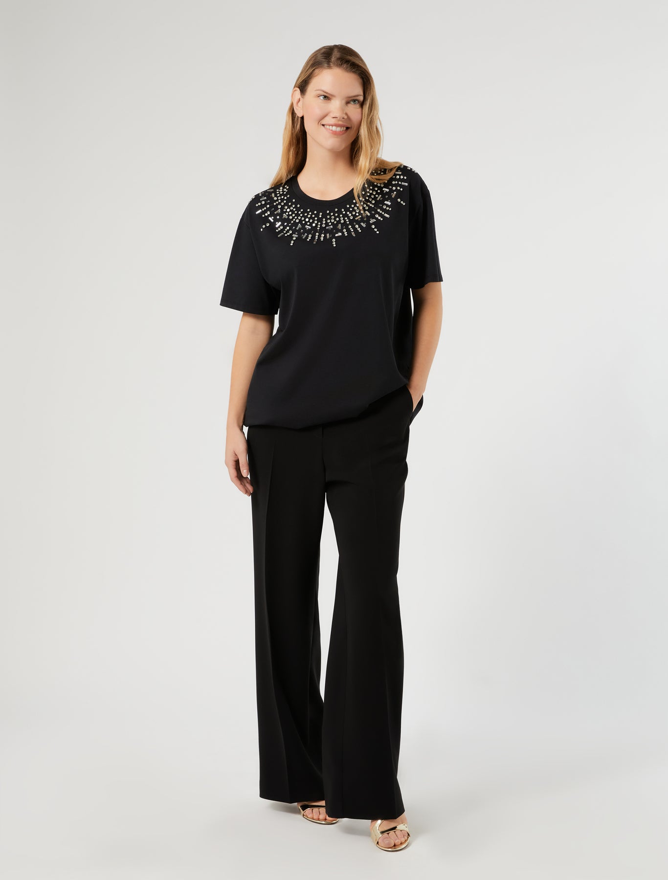 Marina Rinaldi cotton jersey t-shirt for woman