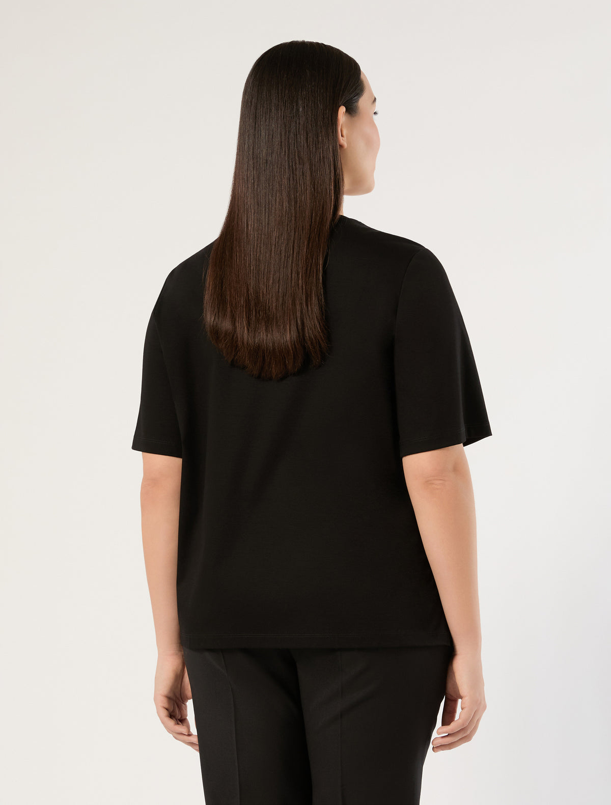 Marina Rinaldi jersey and taffeta t-shirt for woman