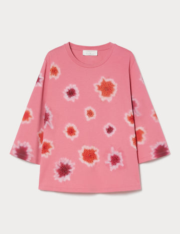 marina rinaldi embroidered jersey t-shirt for woman