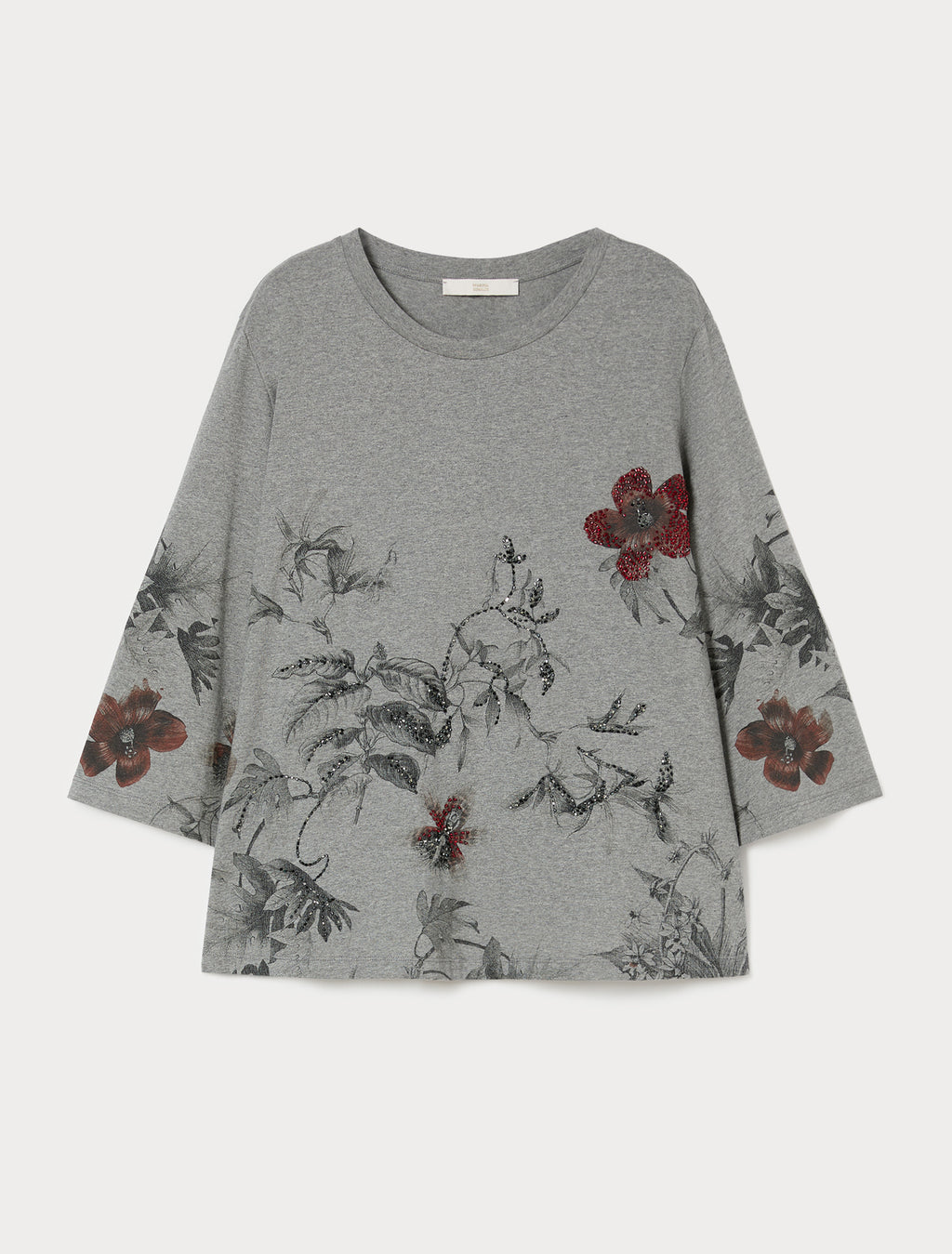 Marina Rinaldi embroidered jersey t-shirt for woman