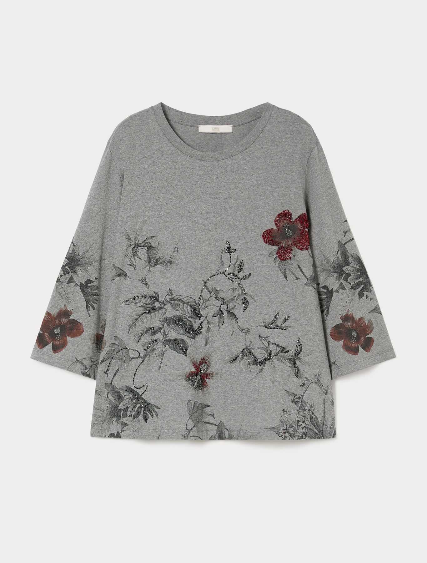 Marina Rinaldi embroidered jersey t-shirt for woman