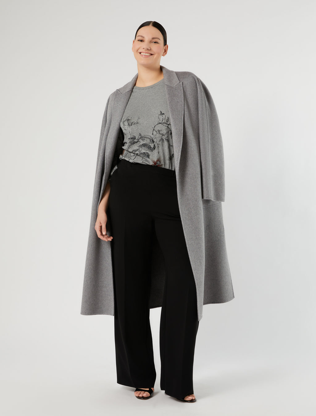 Marina Rinaldi embroidered jersey t-shirt for woman