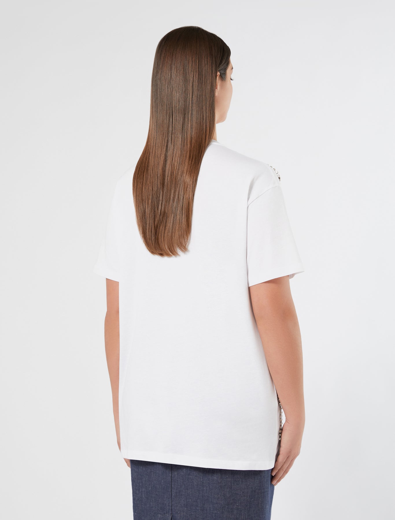 Embroidered jersey T-shirt